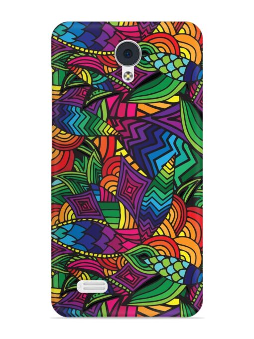 Abstract Multicolor Seamless Snap Case for Vivo Y21L Zapvi