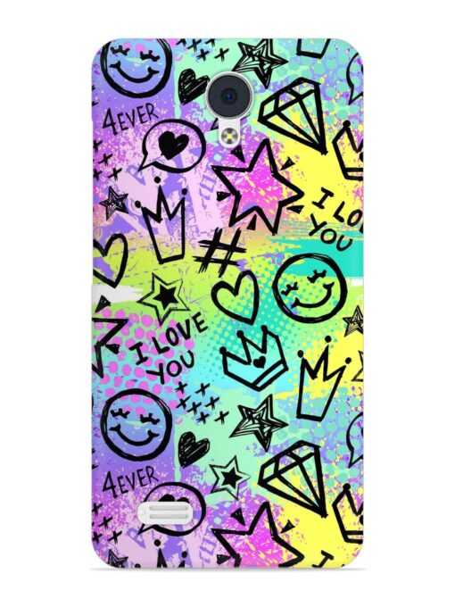 Bright Seamless Pattern Snap Case for Vivo Y21L Zapvi