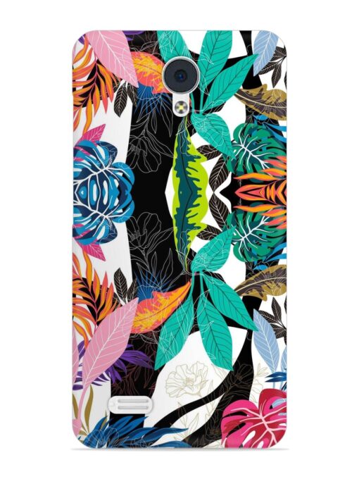 Floral Pattern Bright Snap Case for Vivo Y21L