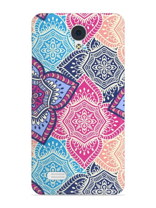 Ethnic Floral Seamless Snap Case for Vivo Y21L