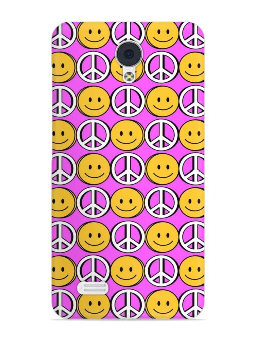 Smiley Face Peace Snap Case for Vivo Y21L