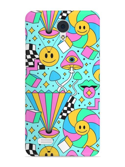 Trippy Rainbow 60S Snap Case for Vivo Y21L