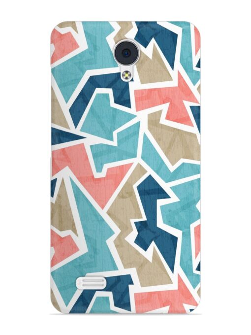 Vintage Geometric Triangle Snap Case for Vivo Y21L Zapvi