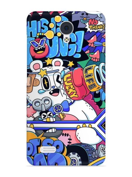 Universal Doodle Snap Case for Vivo Y21L