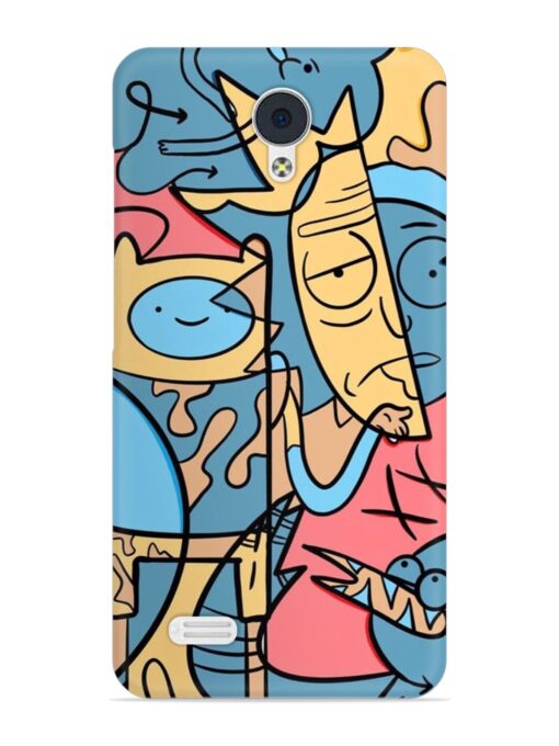 Silly Face Doodle Snap Case for Vivo Y21L