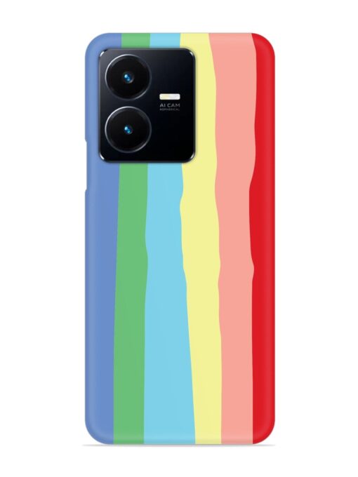 Rainbow Premium Shade Snap Case for Vivo Y22 Zapvi