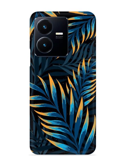 Abstract Leaf Art Snap Case for Vivo Y22 Zapvi