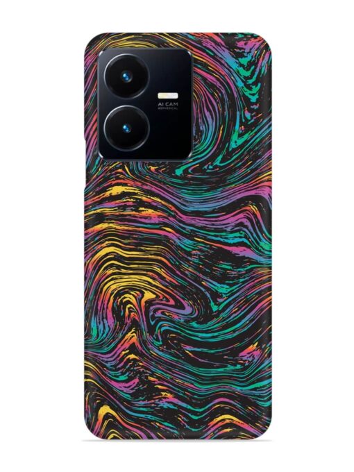 Abstract Liquid Colors Snap Case for Vivo Y22 Zapvi