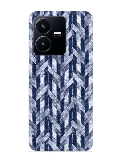 Abstract Herringbone Motif Snap Case for Vivo Y22 Zapvi