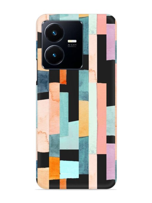 Geometric Seamless Pattern Snap Case for Vivo Y22 Zapvi