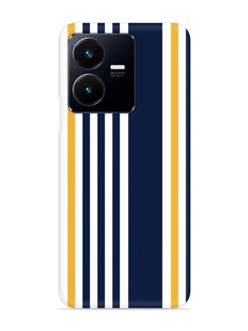 Seamless Stripe Pattern Snap Case for Vivo Y22 Zapvi