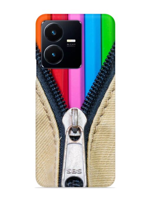 Zip In Color Snap Case for Vivo Y22 Zapvi