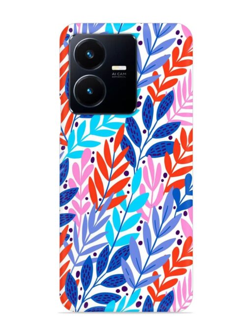 Bright Floral Tropical Snap Case for Vivo Y22 Zapvi