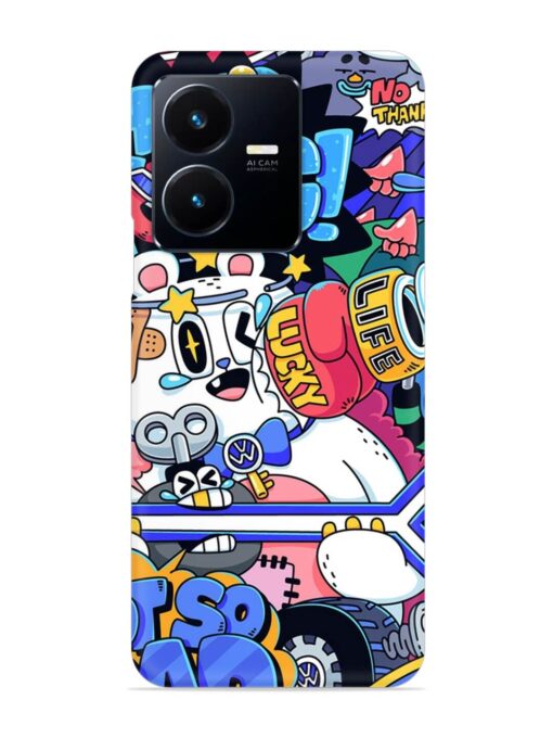 Universal Doodle Snap Case for Vivo Y22 Zapvi