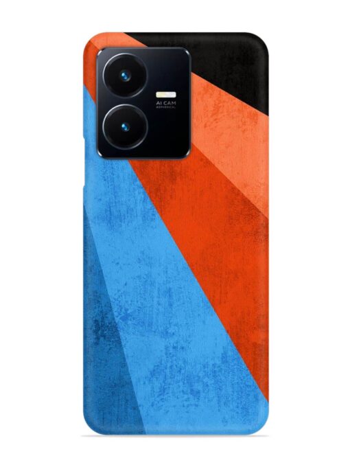 Modern Matte Abstract Snap Case for Vivo Y22 Zapvi