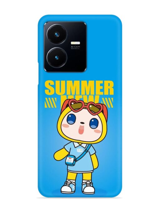 Summer Mew Cartoon Snap Case for Vivo Y22 Zapvi