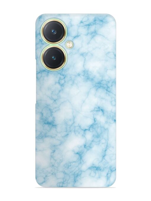 Blue White Natural Marble Snap Case for Vivo Y27 Zapvi