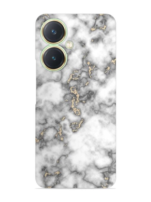 Gray And Gold Marble Snap Case for Vivo Y27 Zapvi