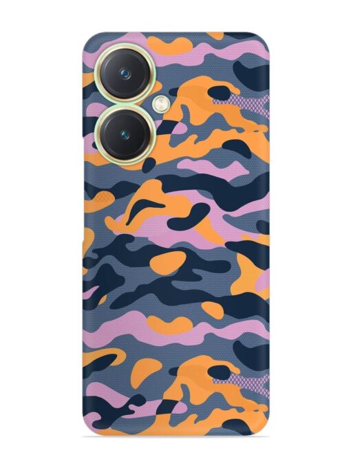 Camouflage Army Military English Orange Art Snap Case for Vivo Y27 Zapvi