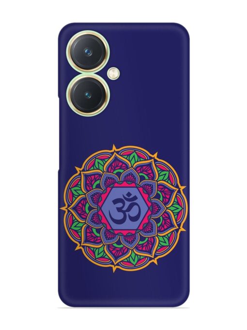 Om Mandala Art Blue Snap Case for Vivo Y27 Zapvi