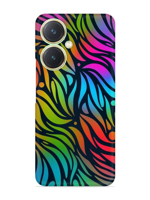 Abstract Leaf Design Snap Case for Vivo Y27 Zapvi