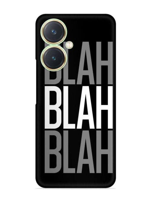 Blah Blah Blah Wallpaper Snap Case for Vivo Y27 Zapvi