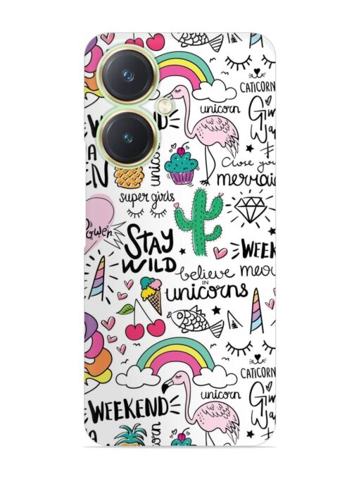 Unicorn Ice Cream Snap Case for Vivo Y27 Zapvi