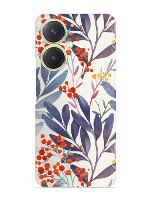 Seamless Floral Pattern Snap Case for Vivo Y27 Zapvi