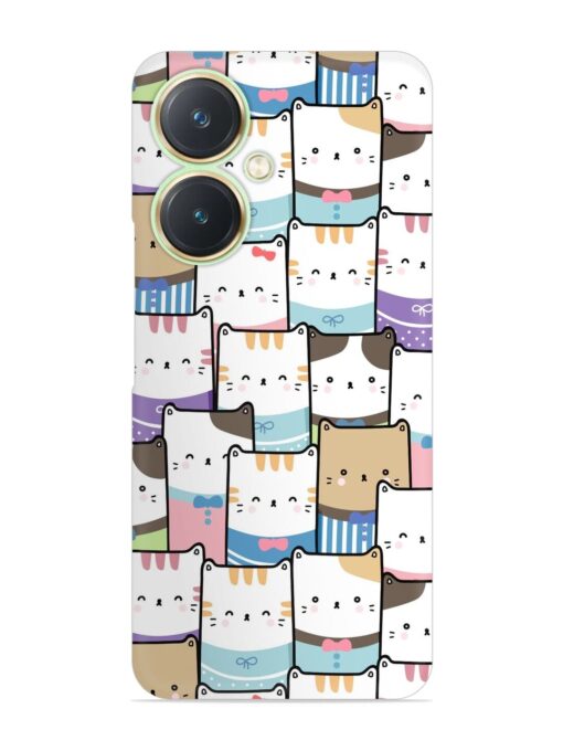 Cute Adorable Cat Snap Case for Vivo Y27 Zapvi