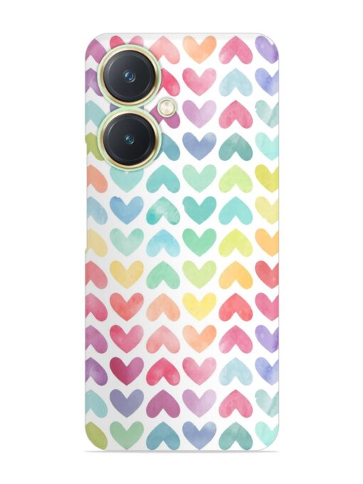 Seamless Colorful Watercolor Snap Case for Vivo Y27 Zapvi