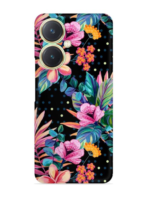 Seamless Floral Pattern Snap Case for Vivo Y27 Zapvi