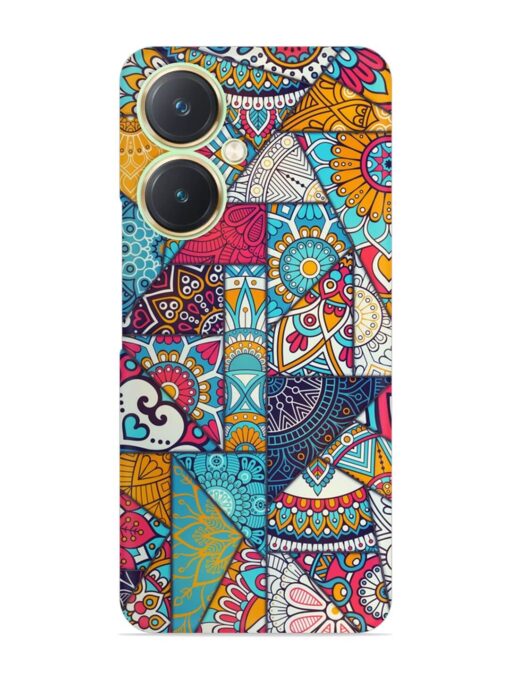 Patchwork Pattern Vintage Snap Case for Vivo Y27 Zapvi