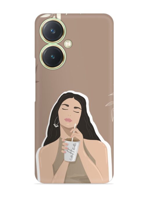 Girl With Coffee Snap Case for Vivo Y27