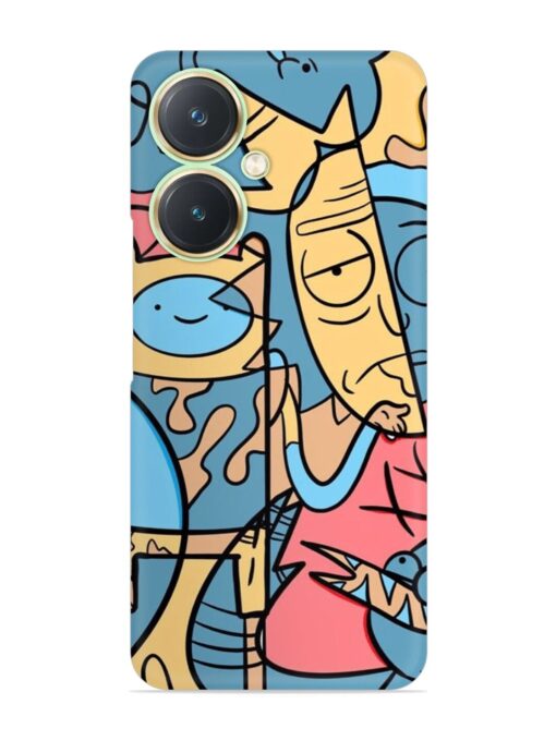 Silly Face Doodle Snap Case for Vivo Y27 Zapvi