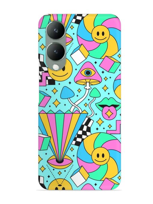 Trippy Rainbow 60S Snap Case for Vivo Y28 (5G)