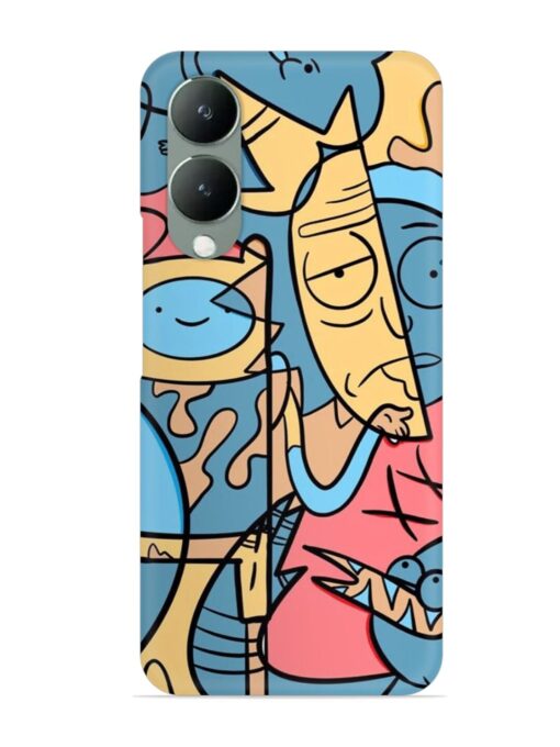 Silly Face Doodle Snap Case for Vivo Y28 (5G) Zapvi