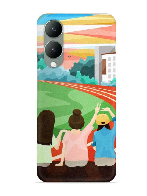 School Playground Snap Case for Vivo Y28 (5G) Zapvi