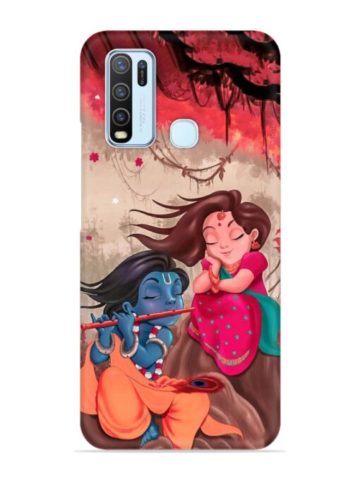 Radhe Krishna Water Art Snap Case for Vivo Y30 Zapvi