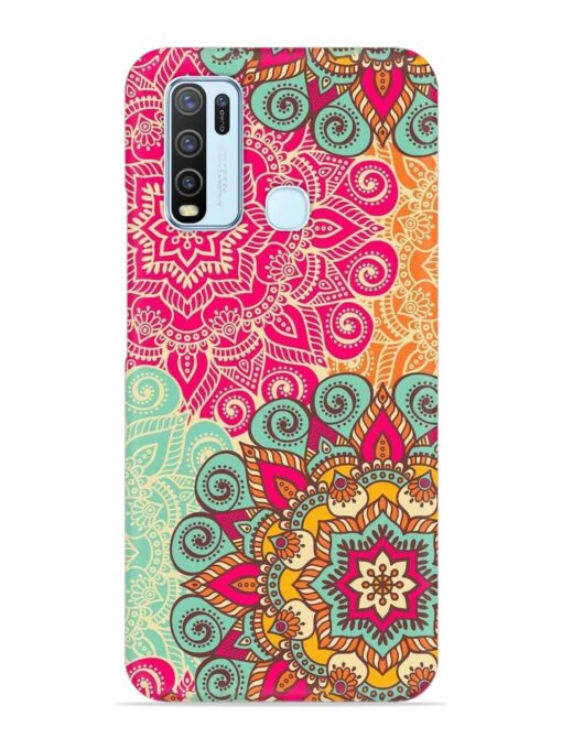 Mandala Seamless Snap Case for Vivo Y30 Zapvi