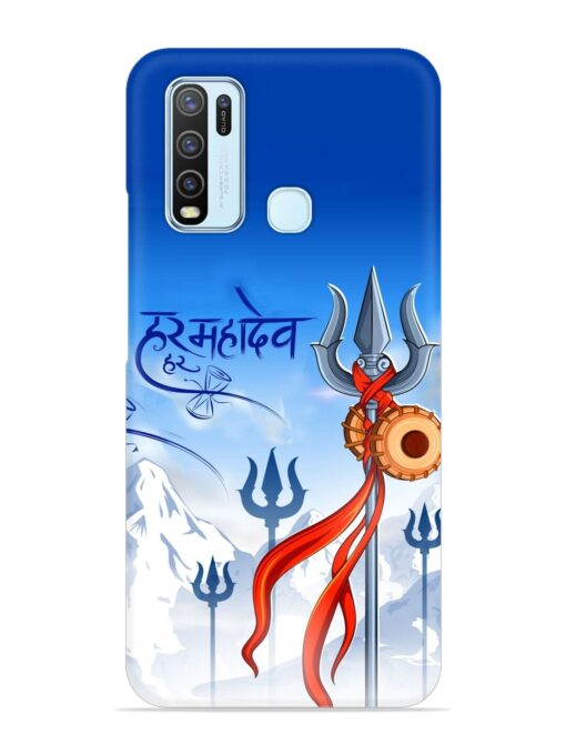 Har Har Mahadev Trishul Snap Case for Vivo Y30 Zapvi