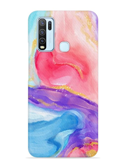 Watercolor Gradient Snap Case for Vivo Y30 Zapvi