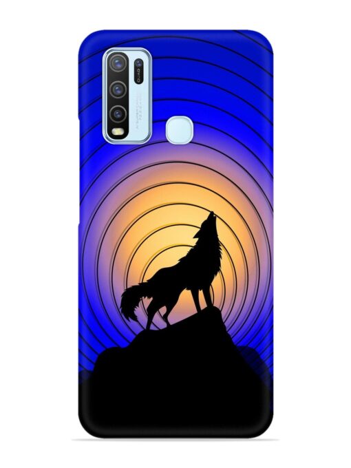 Fox Roaring Design Snap Case for Vivo Y30 Zapvi