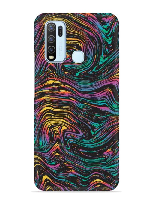 Abstract Liquid Colors Snap Case for Vivo Y30 Zapvi