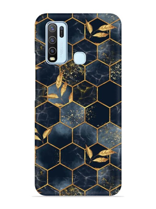 Marble Hexagon Seamless Snap Case for Vivo Y30 Zapvi