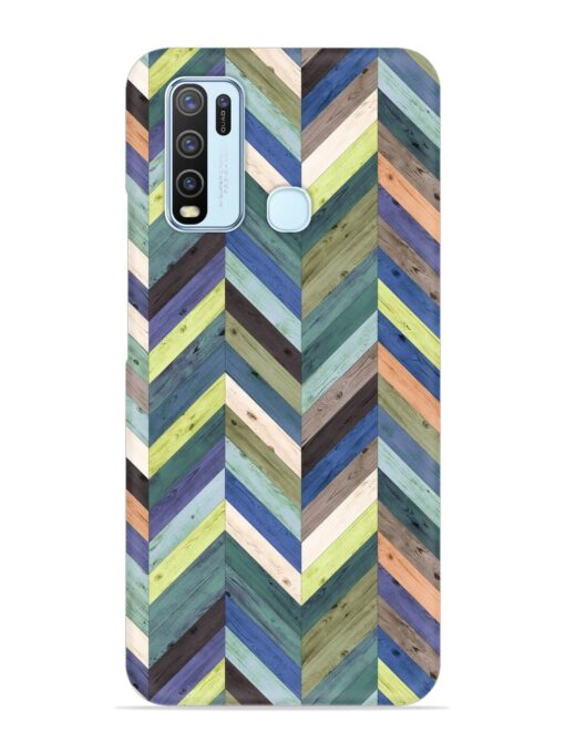 Chevron Random Color Snap Case for Vivo Y30 Zapvi