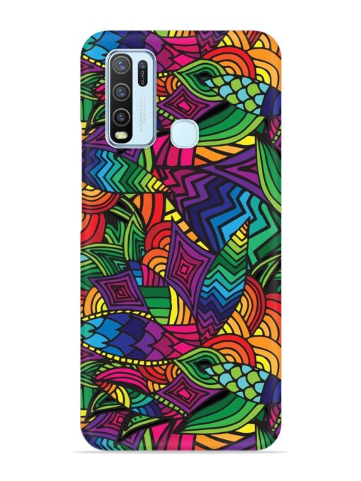 Abstract Multicolor Seamless Snap Case for Vivo Y30