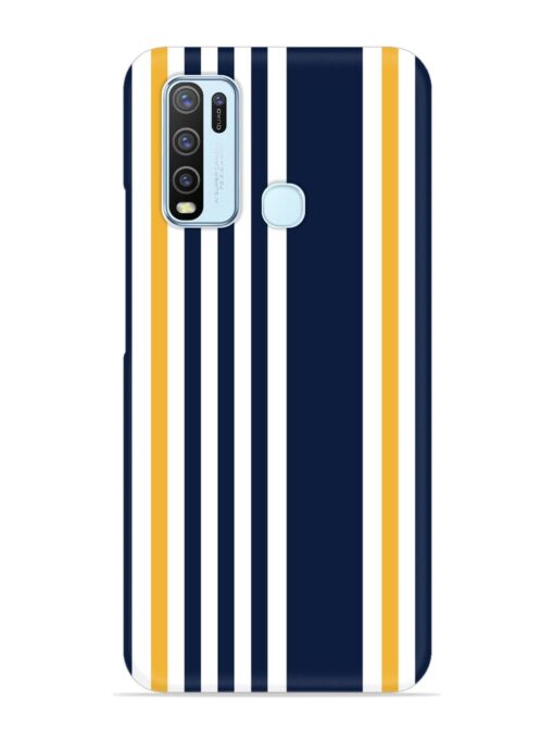 Seamless Stripe Pattern Snap Case for Vivo Y30 Zapvi