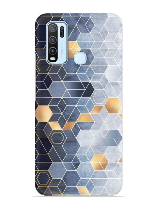 Geometric Abstraction Hexagons Snap Case for Vivo Y30 Zapvi