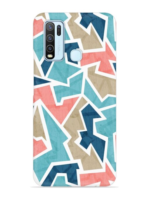 Vintage Geometric Triangle Snap Case for Vivo Y30 Zapvi