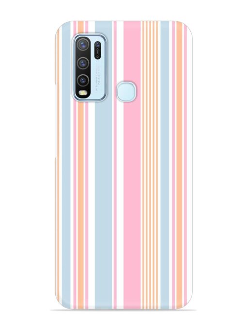 Stripe Seamless Pattern Snap Case for Vivo Y30 Zapvi